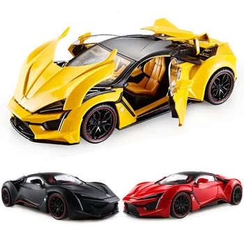 1:32 1: 24 Lykan Hypersport Fenyr Döküm Alaşım Araba Modeli Koleksiyon Çocuk doğum günü hediyesi oyuncak araba Ücretsiz Kargo