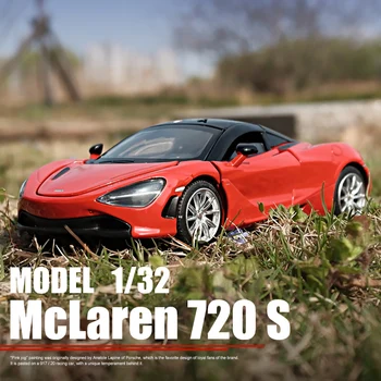 1: 32 Araba Modeli McLaren 720 S Alaşım Spor Araba Sınırlı Sayıda Metal Araba Modeli oyuncak araba Oyuncak Hediye Çocuklar İçin Ücretsiz Kargo