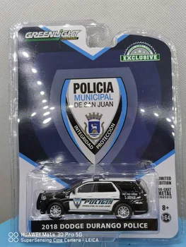 1/64 Greenlight 2018 Dodge Durango polis arabası Koleksiyonu Meta lModel oyuncak arabalar Die-cast Simülasyon