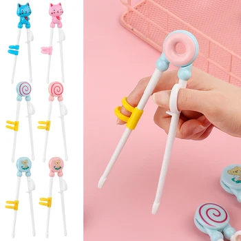 1 Adet Karikatür Çubuklarını Çocuk Eğitim Yemek Çubuklarını Öğrenmek Çubuklarını Doğru Kullanım Sevimli Çocuk Uygulama Çubuk Plastik