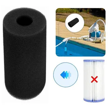 1 adet sünger filtre Değiştirme 14.5*4.5*25.4 cm Intex Filtresi için Yüzme Havuzu Filtresini Yıkamak için B tipi Filtre Elemanı Kullanın