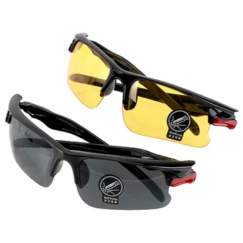 1 adet Sürüş Parlama Önleyici Polarize Güneş Gözlüğü Gözlük Gözlük Gece Görüş Sürücüleri Gözlük İç Aksesuar Koruyucu Dişliler