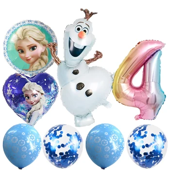 1 takım elsa Olaf Disney Dondurulmuş prenses helyum balonları Bebek duş kız folyo globos doğum günü odası parti süslemeleri çocuk oyuncakları