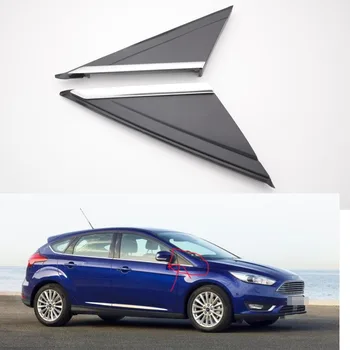 1 Çift Araba Sol Sağ Ön üst pencere dış üçgen kapakları kalıp trim Ford Focus 2012-2017 için