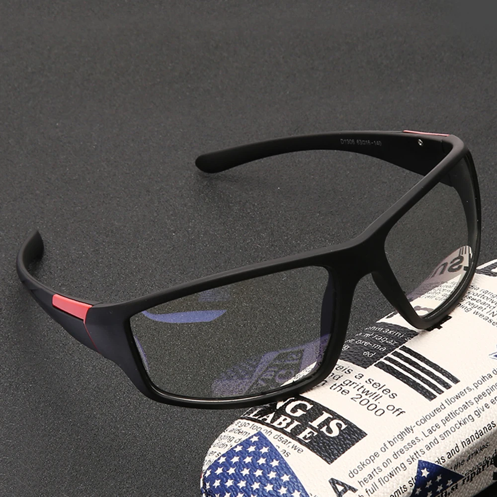 Yeni Anti mavi ışık gözlük çerçeve erkekler kadınlar Retro Oval siyah şeffaf Lens gözlük mavi ışık engelleme oyun gözlük Oculos Görüntü 1