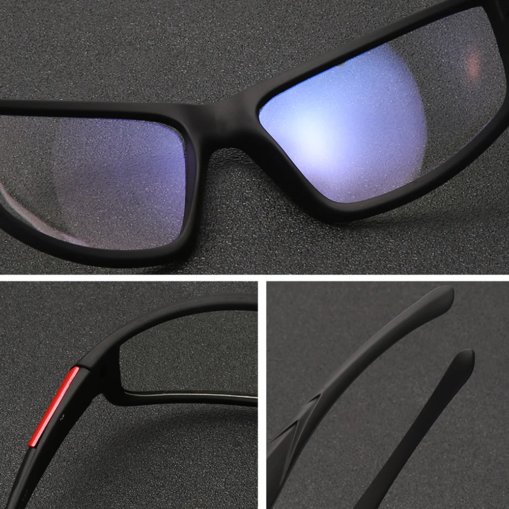 Yeni Anti mavi ışık gözlük çerçeve erkekler kadınlar Retro Oval siyah şeffaf Lens gözlük mavi ışık engelleme oyun gözlük Oculos Görüntü 4