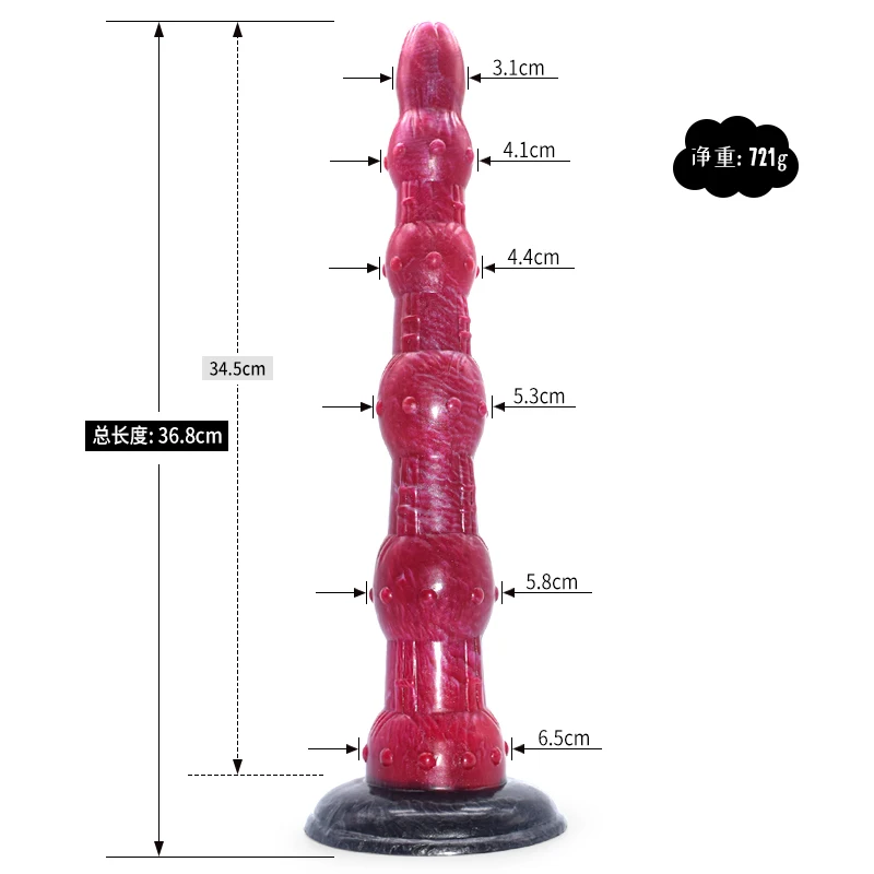 FAAK 35cm Süper Uzun Anal Boncuk Vantuz Silikon Butt Plug Sınırlı Sayıda Yapay Penis Dıy Renk Sadece 1 Adet Her Renk İçin Görüntü 5