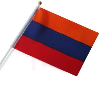 14 * 21 Cm Ermenistan El Sinyal Sallayarak Bayrak Küçük Afiş Bayrakları