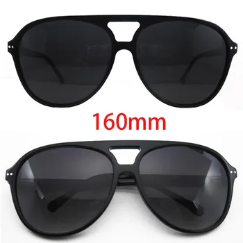 160mm Boy Güneş Gözlüğü Polarize Erkek Kadın Havacılık güneş gözlüğü Adam için Büyük Geniş Yüz Ayna Moda Marka Shades Unisex