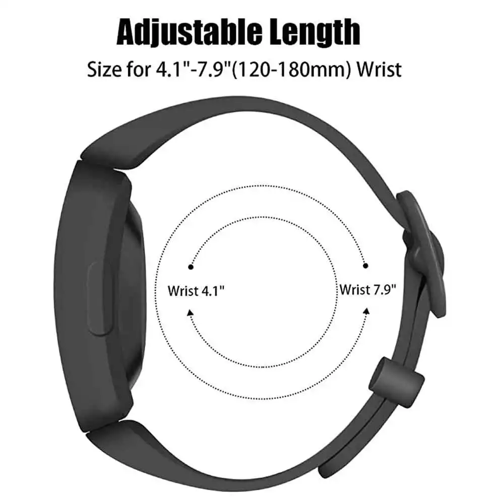Silikon Spor Band Kayışı Fitbit Ace 2 İçin İzle Bilezik Yedek Watchband Fitbit Inspire 2 / Inspire / Inspire HR / Ace 2 Görüntü 3