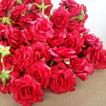 20 ADET yapay çiçekler Kafa 10 cm Düğün Dekorasyon İçin DIY Çelenk Hediye Kutusu Çiçek İpek Parti Tasarım Çiçekler