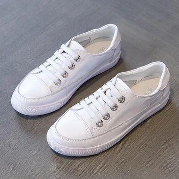2022 Kadın Ayakkabı Büyük Boy küçük beyaz ayakkabı Moda Bayanlar vulkanize ayakkabı Kadın Yaz Flats Zapatillas