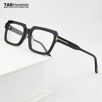 2023 gözlük çerçevesi erkekler Retro Vintage TF5711-B marka gözlük çerçeveleri kadınlar için kare moda miyopi reçete gözlük