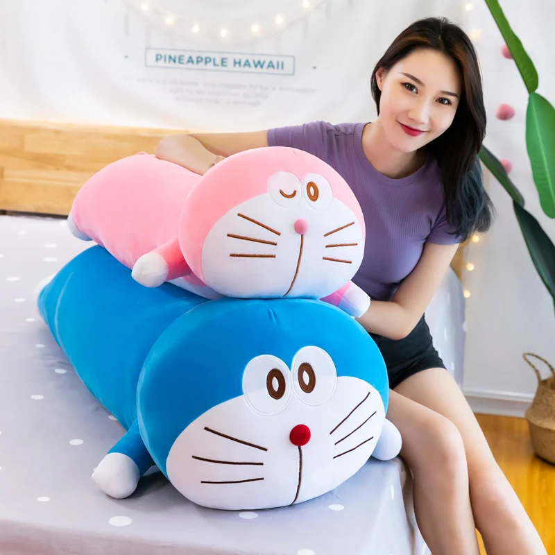 60/80 / 100CM Stand By Me Doraemon peluş oyuncaklar Yastık Dolması Karikatür Anime Bebek Yumuşak Kediler Hayvan Yastık Çocuklar Kızlar için Hediye Görüntü 1