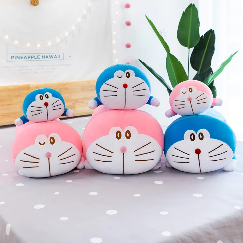 60/80 / 100CM Stand By Me Doraemon peluş oyuncaklar Yastık Dolması Karikatür Anime Bebek Yumuşak Kediler Hayvan Yastık Çocuklar Kızlar için Hediye Görüntü 4
