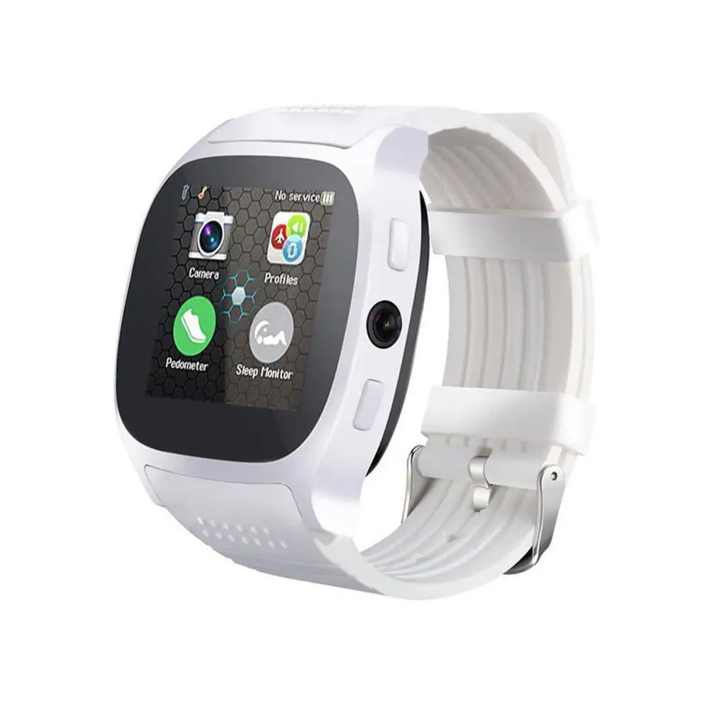 T8 Bluetooth Spor akıllı saat Kamera İle Whatsapp Destek SIM TF Kart Çağrı Smartwatch Android Telefon İçin Pedometre Akıllı Weara Görüntü 4