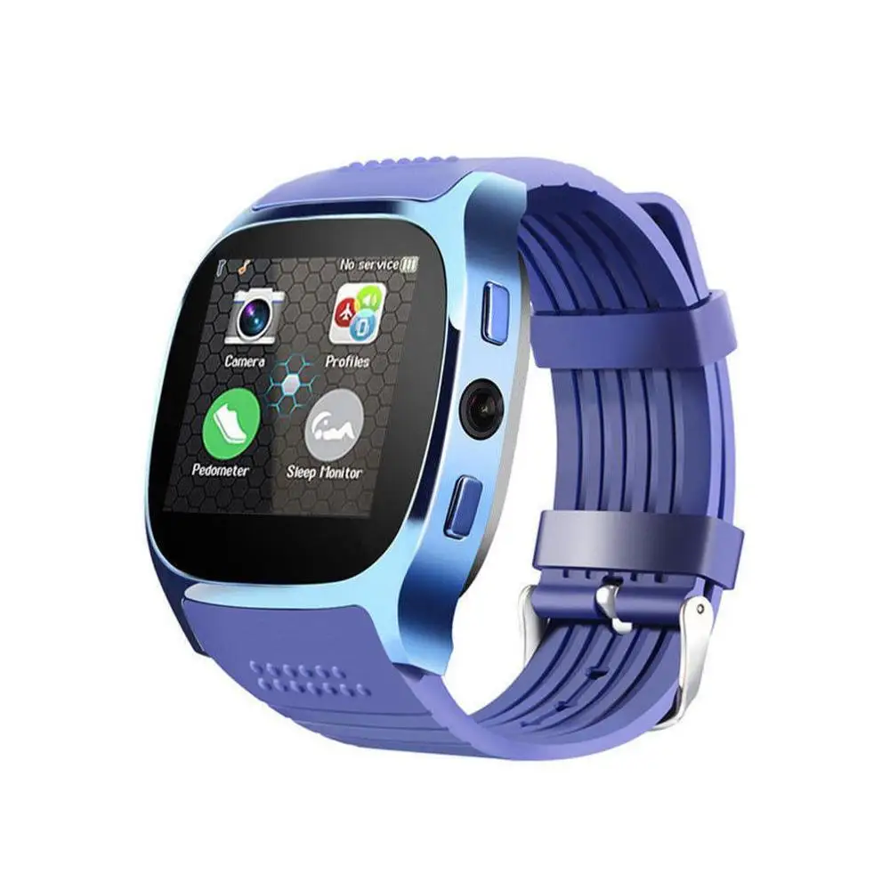T8 Bluetooth Spor akıllı saat Kamera İle Whatsapp Destek SIM TF Kart Çağrı Smartwatch Android Telefon İçin Pedometre Akıllı Weara Görüntü 5