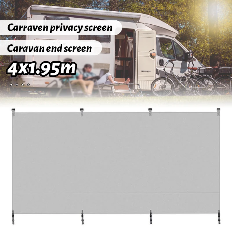 4x1. 95M Karavan ekran koruyucu Araba Yan Tente Çatı Çadırı Güneş Barınak Gölge SUV Kamp Gölgelik dış mekan çadırları Aksesuarları Kiti Görüntü 1