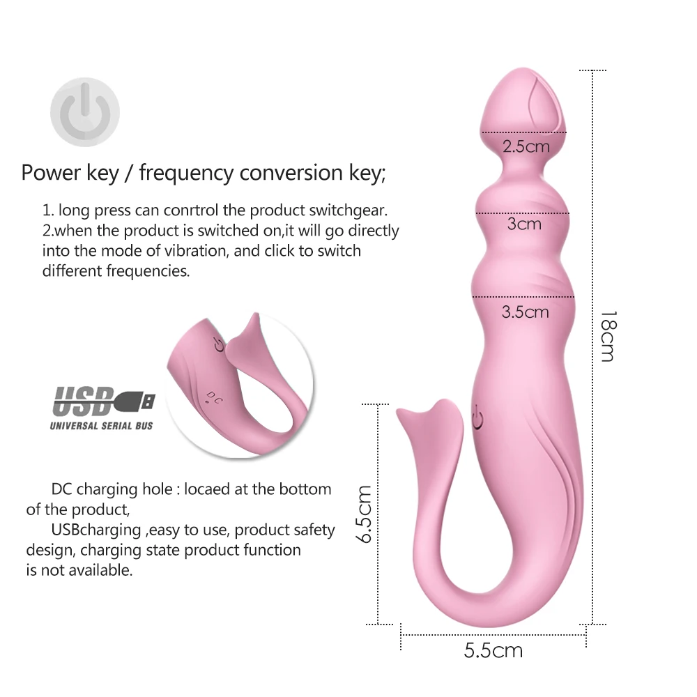 Mermaid Tipi Su Geçirmez Yapay Penis Vibratör Kadın Orgazm mastürbasyon Cihazı USB Klitoris Teşvik vibratör masaj aleti Seks Ürünleri Görüntü 3