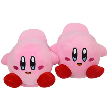 28 cm Kawaii Kirby Peluş Karikatür Oyunu Kirby Dolması Oyuncaklar Terlik Kapalı Ev Hediyeler Kızlar İçin