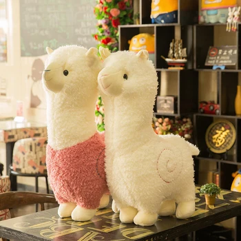28 CM Kawaii PlushAlpacasso Oyuncaklar Moda Hayvan Yumuşak Dolması Bebekler Güzel Alpaka Yastıklar Doğum Günü Noel Hediyesi için Çocuk Kız