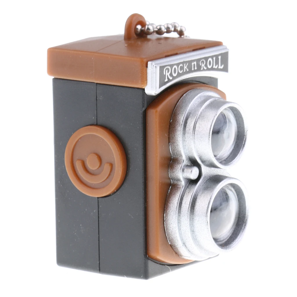 1/6 Ölçekli Bebek Evi Minyatür Vintage Kamera Modeli Oyuncak Görüntü 3