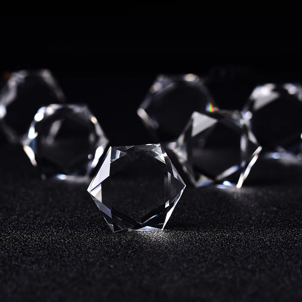 Runyangshi 1 adet Doğal temizle kuvars Heksagram yıldız beyaz kristal taş taş Geometrik Kolye süs dropshipping Görüntü 1