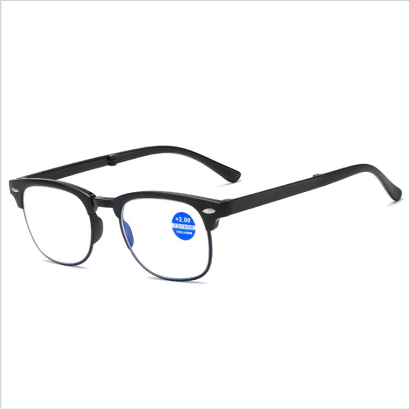 Kat Anti mavi ışık engelleme tırnak okuma gözlüğü kadın erkek kare çerçeve presbiyopik gözlük diyoptriden bilgisayar gözlük + 1.0 1.5 Görüntü 3
