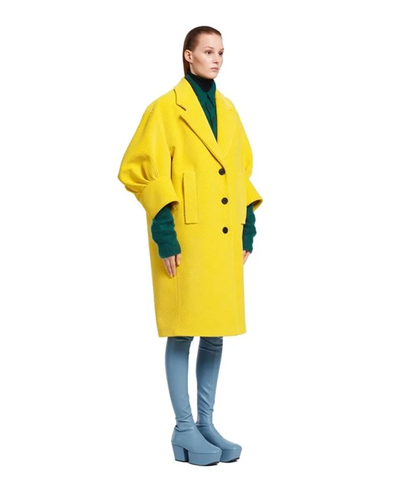 Kadife Kadın Takım Elbise Blazer Palto Kış Uzun Ceket Kalın Kıyafet Custom Made Trençkot Custom Made Görüntü 0