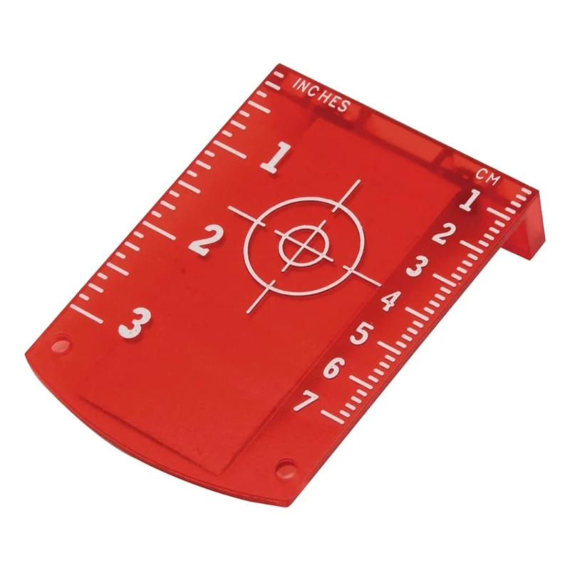 La-ser Hedef Kart Plaka Kırmızı La-ser Seviye Manyetik Zemin hedef plakası Standı ile Mühendislik Plastik Kırmızı / Yeşil Görüntü 3