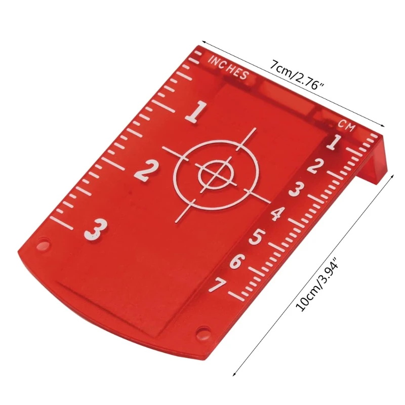 La-ser Hedef Kart Plaka Kırmızı La-ser Seviye Manyetik Zemin hedef plakası Standı ile Mühendislik Plastik Kırmızı / Yeşil Görüntü 4