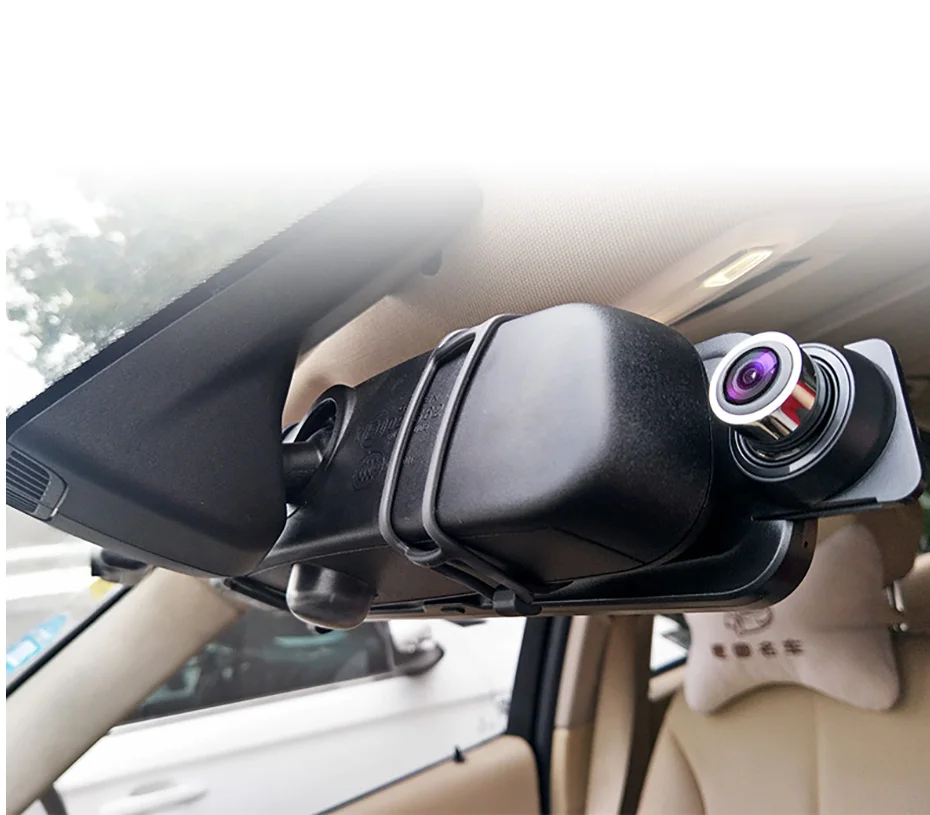 Araba dvr'ı WİFİ 3 İN 1 Dikiz Aynası Kaydedici 2K FHD Video 10 İnç Dash kamera Sony Lens 1440 Kamera Akışı dikiz aynası Görüntü 4