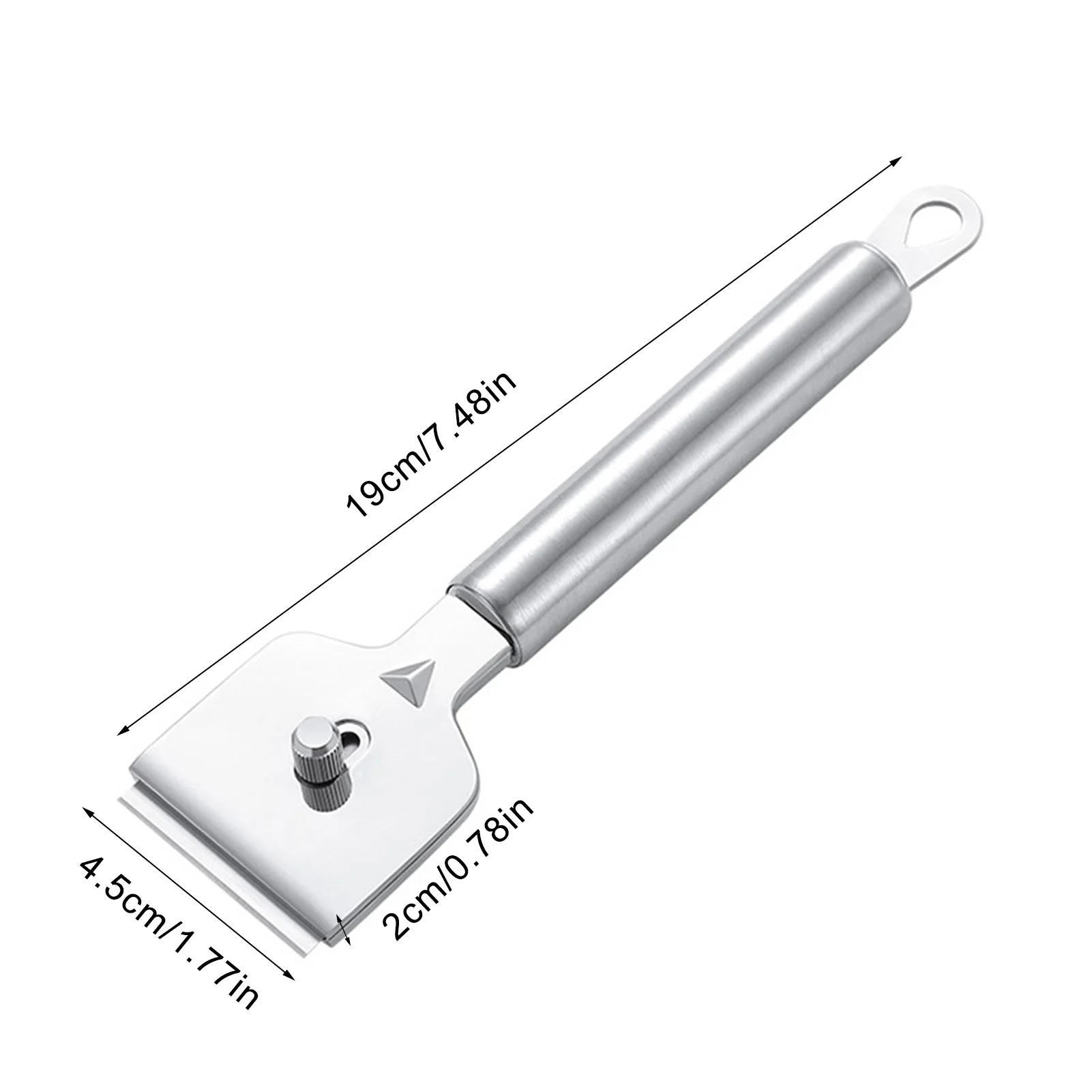 Tıraş bıçağı Kazıyıcı Paslanmaz Çelik Cam Kazıyıcı Ocak Temizleme Kazıyıcılar 4 Yedek Bıçak Etiketleri Kaldırmak İçin Görüntü 5