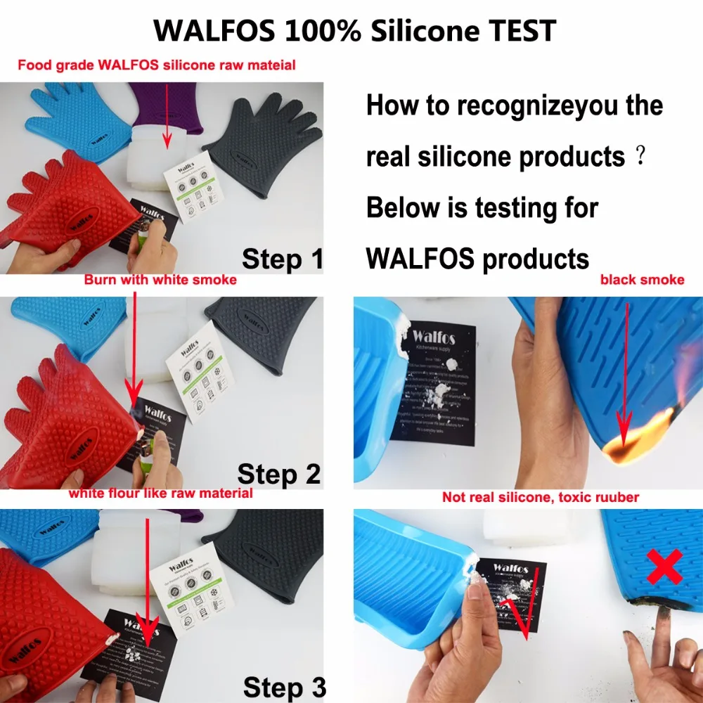 Walfos 100 % gıda sınıfı silikon Placemat bebek çocuk ısıya dayanıklı Mat ısıya dayanıklı silikon masa Mat yer Mat yemek Görüntü 5