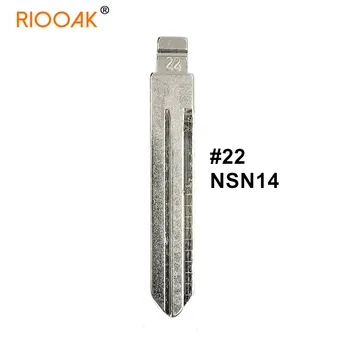 5 adet NSN14 #22 Lishi 2 İn 1 itmeli anahtar Kesilmemiş Metal Kesme Diş Boş Kazınmış Hattı Bıçak Nissan Teana için