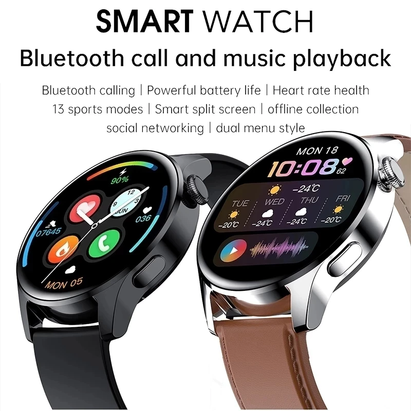 2022 Yeni Akıllı izle Bluetooth Çağrı Spor Erkek izle Kalp Hızı Monitörü müzik Kontrolü lüks Akıllı izle Adam Huawei Xiaomi için Görüntü 1