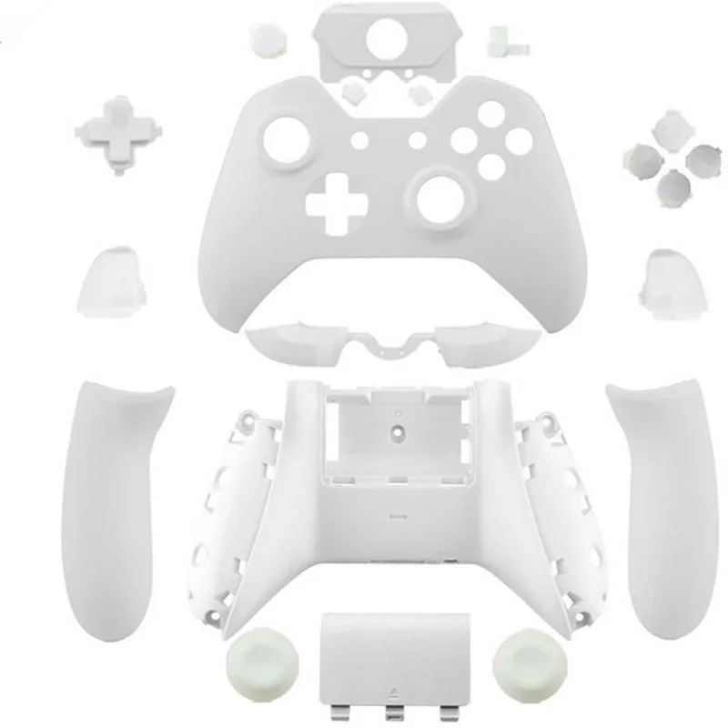 Beyaz Mat Tam Set Konut Shell Kılıf Kapak Değiştirme Faceplates Düğmeler Xbox One Denetleyicisi İçin XBOX ONE Gamepad 3.5 mm Jack Görüntü 1