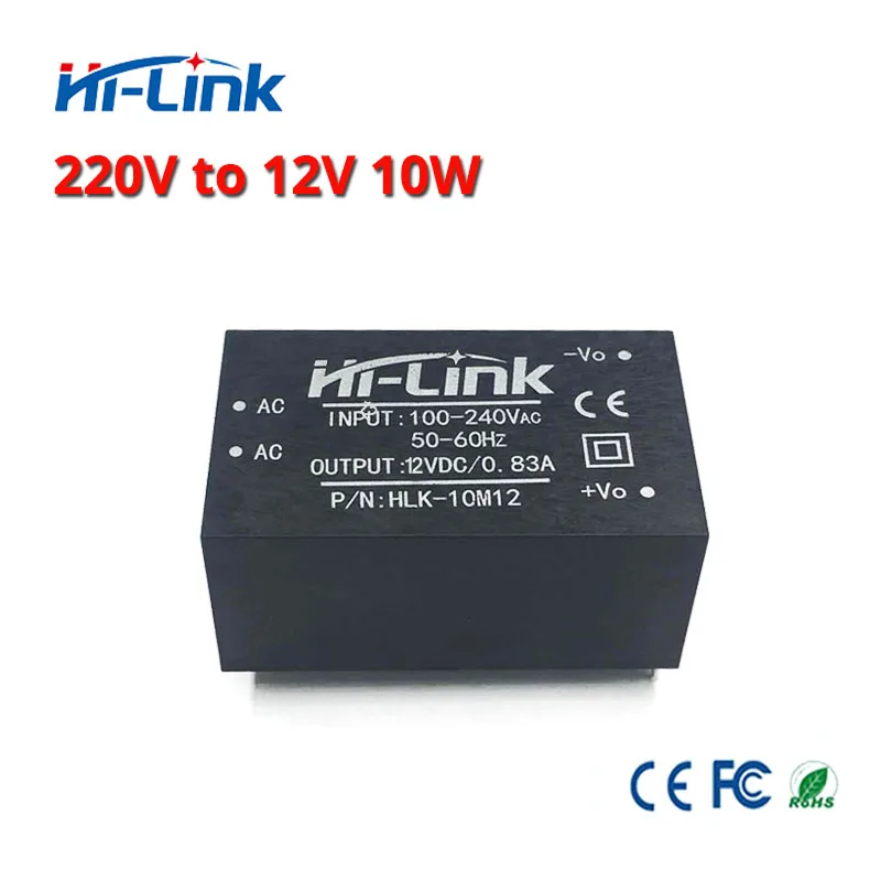 Ücretsiz kargo 12 V 10 W anahtarlama güç kaynağı modülü ac dc 220 V için 12 V izole güç modülü hlk HLK-10M12 Görüntü 2