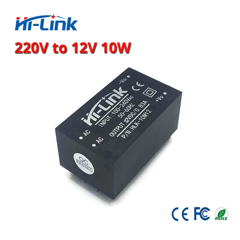 Ücretsiz kargo 12 V 10 W anahtarlama güç kaynağı modülü ac dc 220 V için 12 V izole güç modülü hlk HLK-10M12 Görüntü 3