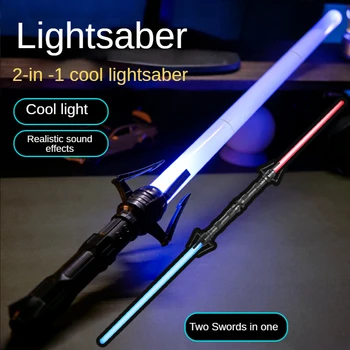 80cm Lightsaber RGB lazer kılıç oyuncaklar ışık kılıç 7 Renk Değişimi Çocuklar Teleskopik Force FX ODAK Blaster oyuncaklar Jedi kılıcı Erkek hediyeler