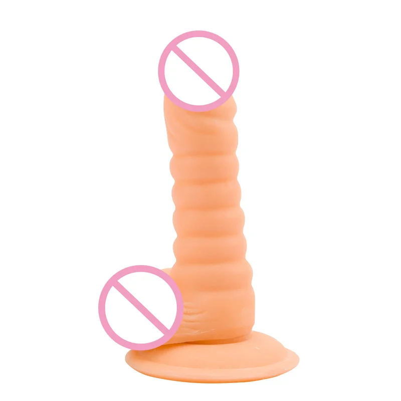 Erotik Küçük Yapay Penis Gerçekçi Ultra Yumuşak Silikon Yapay Penis Vantuz Yapay Penis Seks Ürünleri Yetişkin Seks Oyuncakları Kadın için Görüntü 4