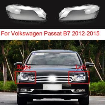 Araba Far Camı Volkswagen Passat İçin B7 2012 2013 2014 2015 Şeffaf Far Kabuk Şeffaf Lens Lambası Araba Aksesuarları