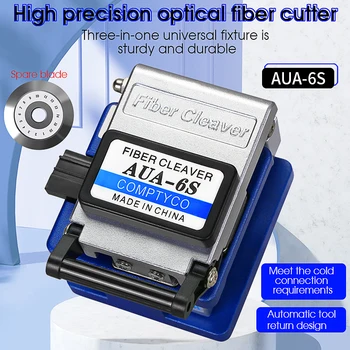 AUA-6S Fiber Optik Kesme Bıçağı Kablo Fiber Cleaver Fiber Optik Kesici Soğuk Eriyik Fiber Cleaver