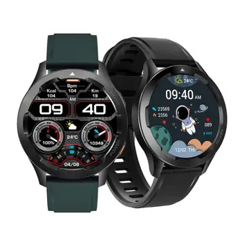 Aubess Fw05 akıllı saat Erkekler Bluetooth Çağrı Smartwatch 2022 IP68 Su Geçirmez 360 HD Ekran 15 Gün Bekleme Android IOS İçin