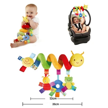 Bebek Beşik Asılı oyuncak Araba Koltuğu Oyuncak Yumuşak Cep Arabası Beşik Spiral Oyuncak Pram Bebekler Bebekler için Yenidoğan Oyuncaklar 0-12 Ay Hediye