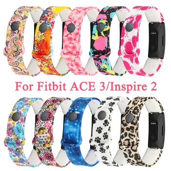 Bilek Bandı Fitbit ACE 3 Kayış Bilezik Fitbit Inspire 2 Bilezik Silikon Döngü İzle Aksesuarları Bireysellik Kemer
