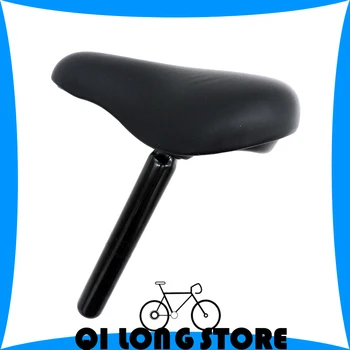 BMX bisiklet koltuğu Minderi SR Bisiklet Minderi çocuk bisiklet koltuğu 26mm Koltuk Tüp Deri Kumaş Sünger Dolu Çelik Seatpost Plastik Kasa