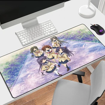 Clannad fare altlığı Oyun Mousepad Gamer masa koruyucu klavye matı Pc Aksesuarları Masa Mat Pad Anime Fare Kawaii Sevimli Karikatür