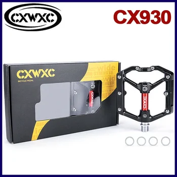 CXWXC CX - 930 Düz bisiklet pedalları 3 Mühürlü Rulmanlar Pedallar MTB Dağ Bisikleti Ve Yol Bisiklet Alüminyum Alaşımlı