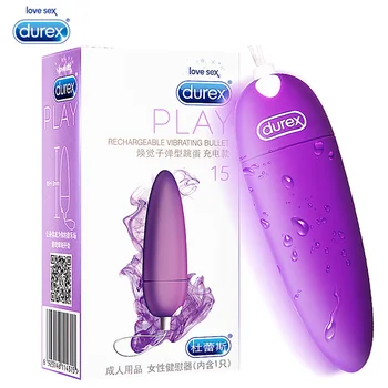Durex Güçlü Mini G-Spot Vibratör Bullet Yumurta USB Şarj Klitoral Stimülasyon 5 Titreşim Modları Yetişkin Seks Oyuncakları Kadınlar İçin